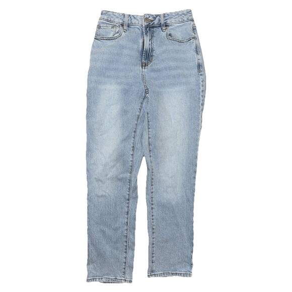 Pacsun Womens Size 25 Curve Straight Blue Denim Jeans Light Wash - Picture 1 of 3